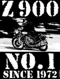 Print TShirt black Z 900 No1 since 1972